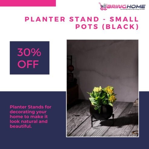 PLANTER STAND -SMALL POTS (BLACK)