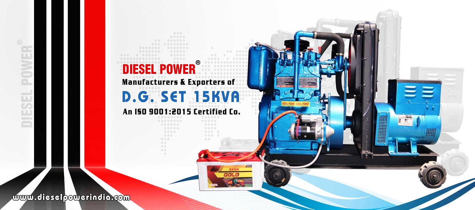 Diesel Engine Generators manufacturers exporters in India Punjab Ludhiana http://www.dieselpowerindia.com +91-9855167666