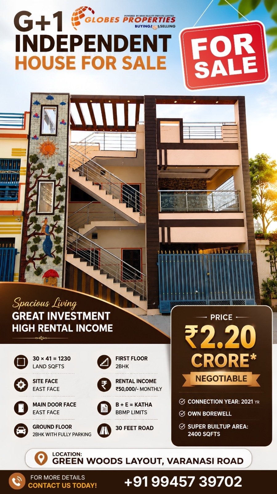 ✨ Premium 2BHK Independent House for Sale – Great Location on Varanasi Road