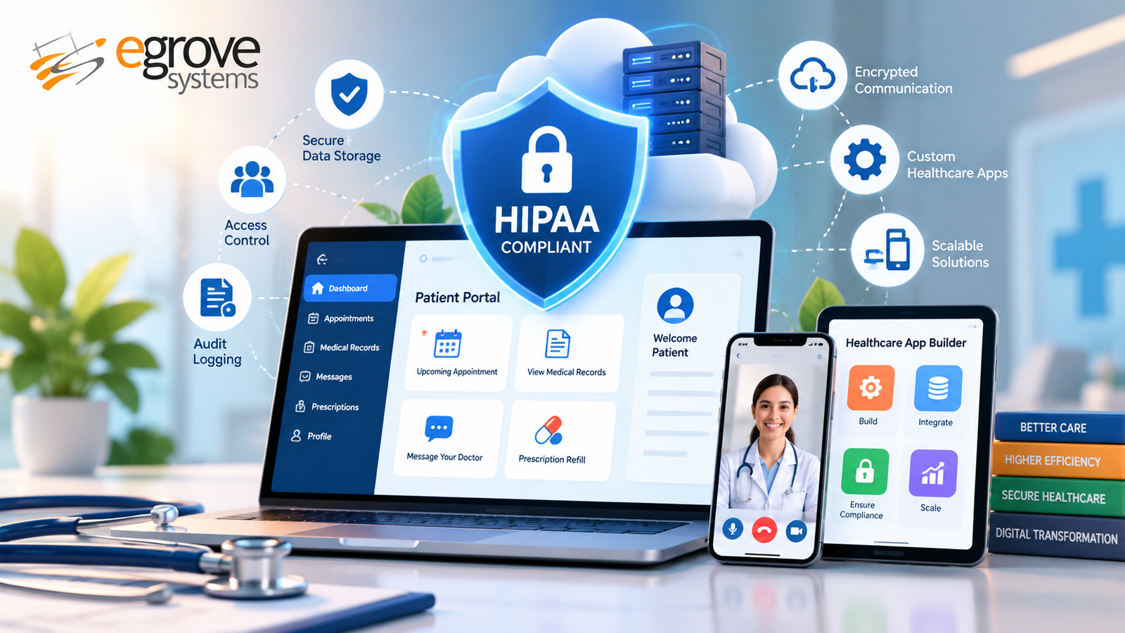 How to Build a Patient Appointment App with a HIPAA Compliance App Builder