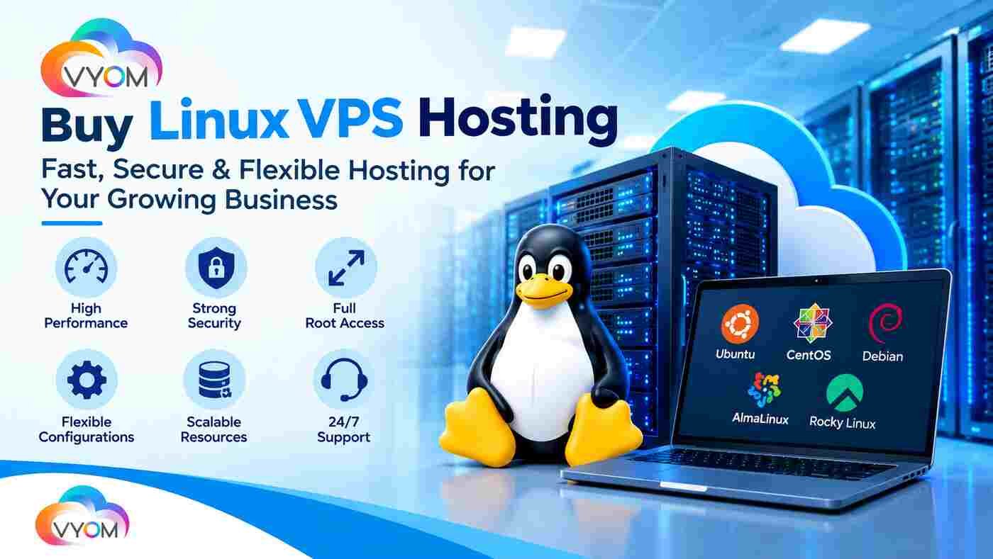 Buy Linux VPS Hosting | VyomCloud