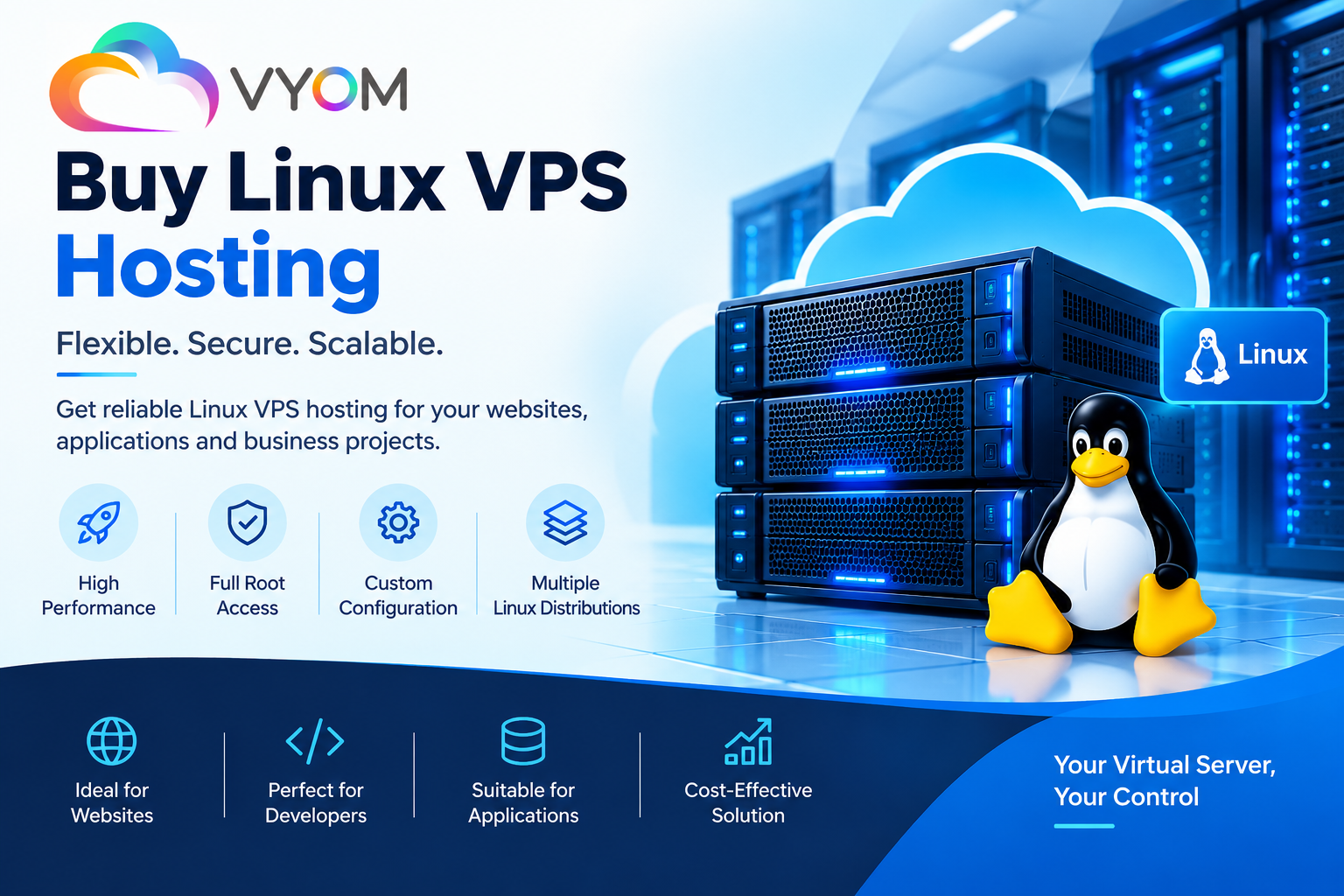 Buy Linux VPS Hosting | VyomCloud
