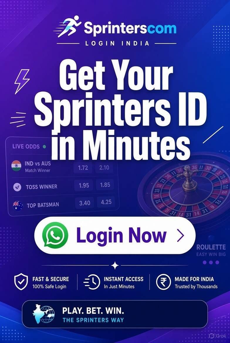 Sprinters Online Book Login India | Fast Deposit & Withdrawal